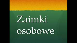 Zaimki osobowe niemieckie [upl. by Leinnad]