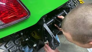 John Deere X758 3 Point Hitch Install  Hitch Assembly [upl. by Poyssick720]