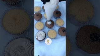 Cupcake frosting for my order 😋  ytshortsindia ytshorts cupcake chocolatecupcakes [upl. by Salome]