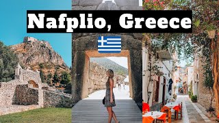 Nafplio Greece Travel Vlog The cutest little Greek town  Mycenae Palamidi Fortress [upl. by Syck]