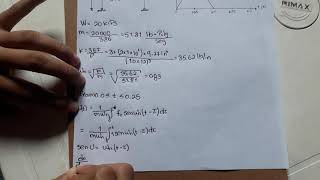 Deflexion maxima por el metodo de Integral de duhamel [upl. by Lukas]