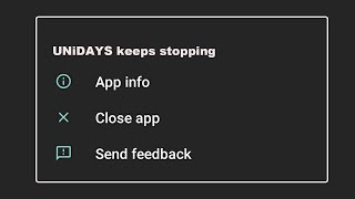 How To Fix UNiDAYS App Keeps Stopping problem Solution in Android Phone [upl. by Eiromem462]