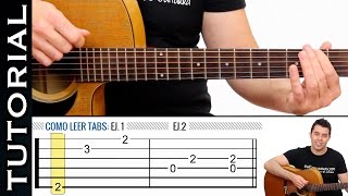 Como leer Tablaturas Tabs de guitarra fácil de guitarraviva Clase 1 [upl. by Oly]