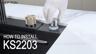 Installation Guide LEFTON Single Bowl Workstation Kitchen Sink KS2203  StepbyStep Tutorial [upl. by Neleag372]