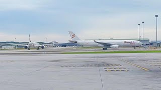 flight take off malaysia  kuala lumpur airport take off [upl. by Ardeahp]