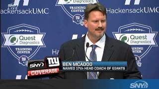 New Giants coach Ben McAdoo meets the media [upl. by Lilyan]