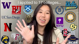 COLLEGE DECISION REACTIONS 2023 Columbia Barnard UCs NYU Boston University and more [upl. by Courtund286]