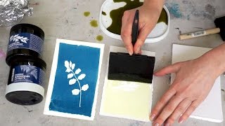 Cyanotype workshop Beautiful floral blue prints [upl. by Notnyw]