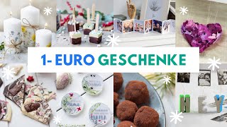 11 DIY und FOOD Geschenke für 1€ selber machen Günstige und kreative Ideen ❤️ [upl. by Holton]