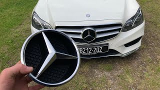 Mercedes W212  How To Change Grille Star [upl. by Ilona]