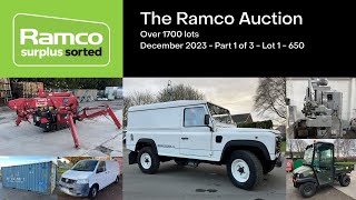 The Ramco Auction Tour  over 1700 lots  December 2023  Part 1  Lot 1650 [upl. by Nwad]