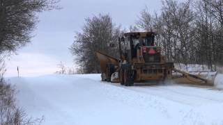 Red Deer County  Operations In Action Snow Plows and Graders [upl. by Einitsed]