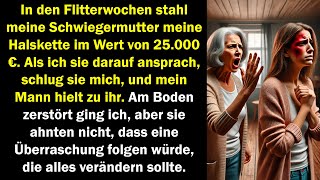 In den Flitterwochen stahl sie meine 25000€Kette schlug mich – doch eine große Rache folgt [upl. by Luapnhoj336]