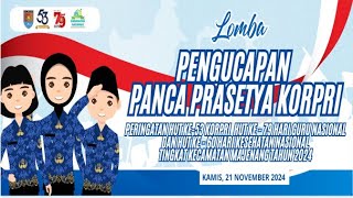 LOMBA PENGUCAPAN PANCA PRASETYA KORPRI TK KECAMATAN MAJENANG [upl. by Leoj]