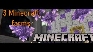 Minecraft Sugarcane farm Silverfish XP farm sea pickle farm minecraft minermom [upl. by Halstead981]