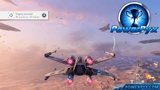 Star Wars Battlefront 2  Xwing vs TIE Fighter Trophy  Achievement Guide [upl. by Ynots]