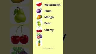 Frutas de verano en inglés vocabularioingles [upl. by Norah780]