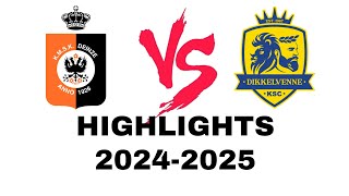 KMSK Deinze  KSC Dikkelvenne 30  Beker van België 20242025 [upl. by Church]