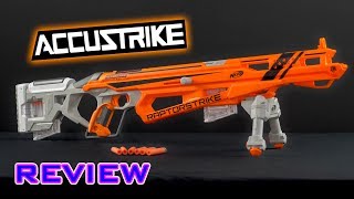 REVIEW Nerf Accustrike Raptorstrike Unboxing Review amp Firing Demo [upl. by Eitak962]