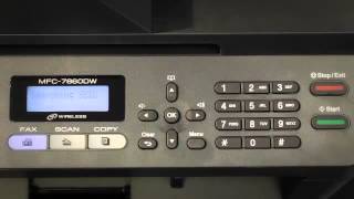 How to Set Up Wireless for the Brother™ MFC7860DW Printer [upl. by Sanoj708]