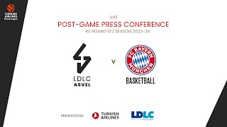 Press Conference R10 LDLC ASVEL vs Bayern Munich [upl. by Onaicnop518]