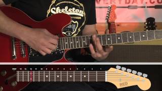 How to play  Jumpin Jack Flash  chorus  Rolling Stones  guitar lessons [upl. by Reiser]