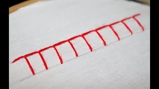 Blanket Stitch  Stitches for beginners  Hand Embroidery [upl. by Cassady]