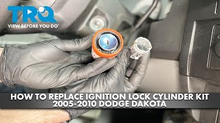 How to Replace Ignition Lock Cylinder Kit 20052010 Dodge Dakota [upl. by Boland]