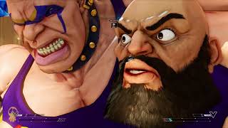 GAMEPLAY street fighter 5 Zangief VS ABIGAIL [upl. by Maleeny]