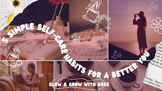 5 Simple Selfcare Habits For a Better You 😊🌸skincareroutine glowup skincareroutine [upl. by Medovich]