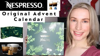 NESPRESSO Coffee Advent Calendar Unboxing 2021  Original Capsules [upl. by Nalor739]