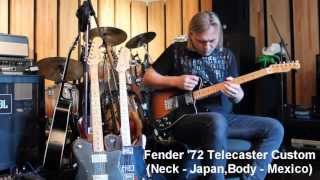 Fender 72 Telecaster MexicoJapanUSA [upl. by Yrkcaz]