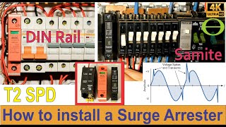 What is a surge arrester SPD and how do you install it  detailed tutorial [upl. by Tonya]