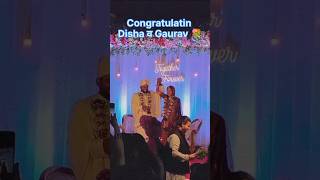 Congratulatin Disha n Gourav love 💐💐🎉🎉youtubeshorts [upl. by Elpmet]