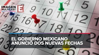 Así es el calendario de días festivos oficiales en México 2024 [upl. by Anilave288]