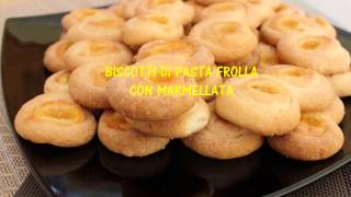 Biscotti di pasta frolla con marmellata  Le Ricette di Arcangela [upl. by Remark]