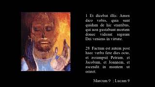 Rosarium Mysteria Lucis 4 Transfiguratio  holy rosary Latin version luminous mysteries [upl. by Damas969]