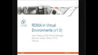 RDMA in Virtual Environments [upl. by Sedicla]