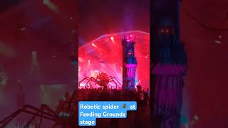 Escape Halloween 2024 robotic spider 🕷️ at Feeding Ground Stage escape escapehalloween shorts [upl. by Mazman]