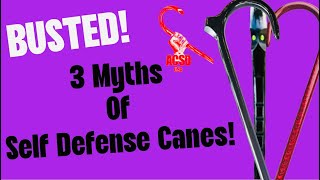 Cane Self Defense Busted Myths of Self Defense Canes [upl. by Ecinnahs]