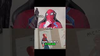 La épica batalla de Spider Papu spiderman reactionvideo hombrearaña comedia humor shorts [upl. by Nabalas]