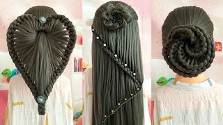 💇balon ka design  Bal ka design  balon ki design  simple choti hair style girl [upl. by Ergener316]