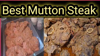 Lamb Steak Recipe  Best Mutton Steak [upl. by Annaerb]