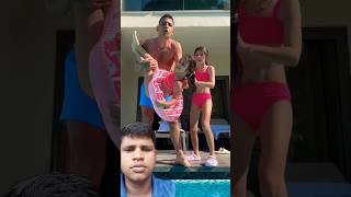 cute swimming pool 😍 funny emotional shortvideos comedy shorts [upl. by Van]