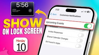How to Show Upcoming Calendar Events on iPhone Lock Screen  Stay Organized at a Glance [upl. by Lurette]