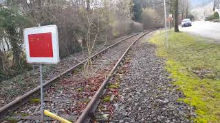 eingestellter Teil der Erlauftalbahn bei Scheibbs um kurz nach 1035 am 18022024 [upl. by Cissie]