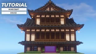 How To Build A Japanese Estate House  Minecraft Tutorial  豪華な和風の家の作り方建築講座 [upl. by Attinahs]