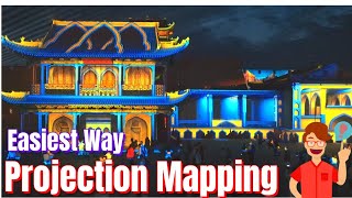 Projection mapping most detailed tutorial How to make interactive 3D video mapping art show easily [upl. by Chrysa556]