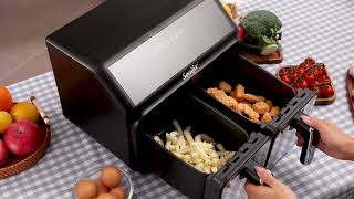 SF1038 Sonifer Air Fryer with Double Door [upl. by Arbrab489]