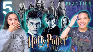 OUR FAVORITE SO FAR 🤩 Harry Potter and the Order of the Phoenix🦉 Reaction amp Review [upl. by Ahcirt]